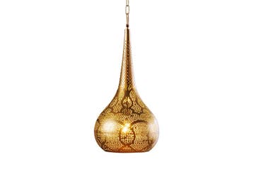 Hanglamp ORIENT LIVING 50 cm ijzer met gouden decoratie -, Ophalen of Verzenden, Nieuw