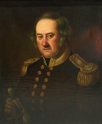 Károly Sterio (1821-1862) - Ritratto di capitano di marina