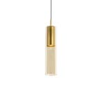 Moderne hanglamp goud voor railsysteem 1-fase - Iconic Lloyd, Verzenden, Nieuw, Glas, Modern