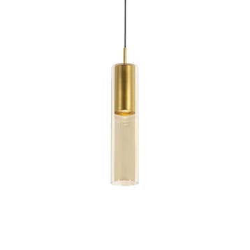Moderne hanglamp goud voor railsysteem 1-fase - Iconic Lloyd, Verzenden, Nieuw, Glas