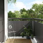vidaXL Balkonscherm 600x80 cm poly rattan antracietkleurig, Verzenden, Nieuw, Kunststof, Minder dan 1 meter