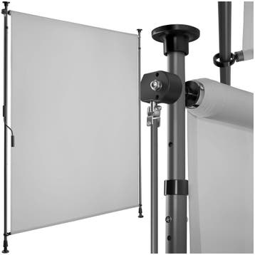 Zonnescherm Taija met handslinger - 120 x 310 cm, lichtgrijs, Verzenden, Nieuw
