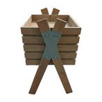 Presentatiebak 60x60x109 cm, hout, dubbele bodem, gebruikt -, Ophalen of Verzenden