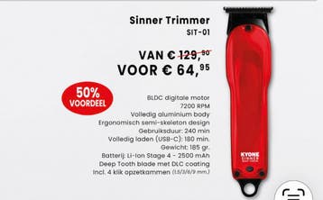 Kyone Ultima Stagger Tooth Pro Tondeuse, Verzenden, Nieuw, Tondeuse