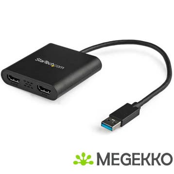 StarTech.com USB32HD2 Zwart USB grafische adapter, Verzenden, Nieuw