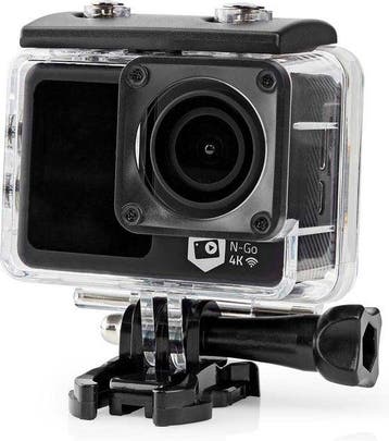 Nedis Action Camera – 4K@30fps – 16 MP – Dual Screen – 30M W, Verzenden, Zo goed als nieuw