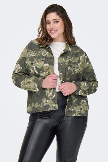 ONLY jasje CARCAVA army print studs Maat:, Verzenden, Nieuw, Overige kleuren