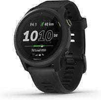 Garmin Forerunner 745 zwart met een zwarte siliconen, Verzenden, Gebruikt