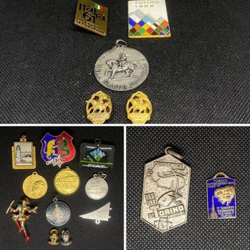 Collectie van memorabilia - Metalen verzamelobjecten