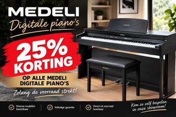OP VOORRAAD - MEDELI SP-201+ - 25% korting, Ophalen, Zwart, Digitaal, Nieuw