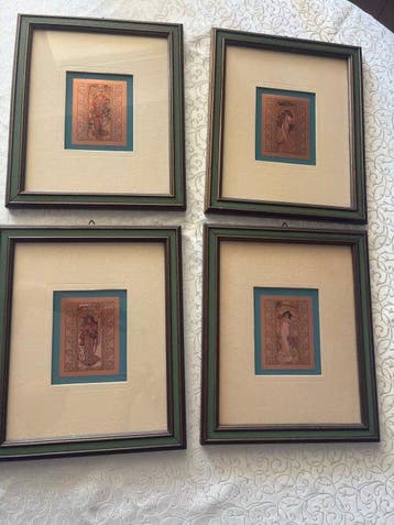 Alfons Mucha (nello stile) - Le 4 stagioni