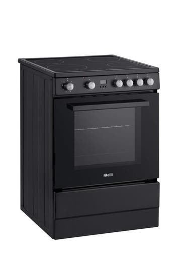 Fitelli FI6001ZW Inductie Fornuis Vrijstaand 60 cm –, Verzenden, 60 cm of meer, 4 kookzones, Zo goed als nieuw
