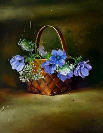 Dmytro Pekhterev (1970) - A Basket of Summer Blooms