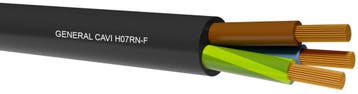 H07RN-F Neopreen kabel - 3x 6,0 mm2 - 450/750 V - Per meter, Verzenden, Nieuw, Kabel of Snoer