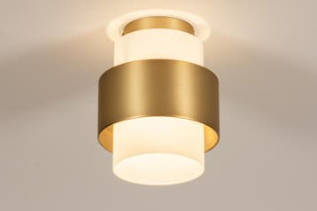Rietveld Plafondlampen - Wit, Goud, Brons - Glas, Metaal, Verzenden, Nieuw