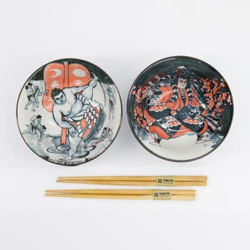 Asakusa Tayo Kommen Set Sumo | 2-delig Cadeauset, Aziatisch, Overige merken, Verzenden, Nieuw