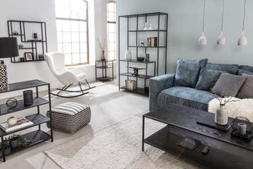 Design bijzettafels set van 2 SLIM LINE 50cm zwart essen, Ophalen of Verzenden, Nieuw