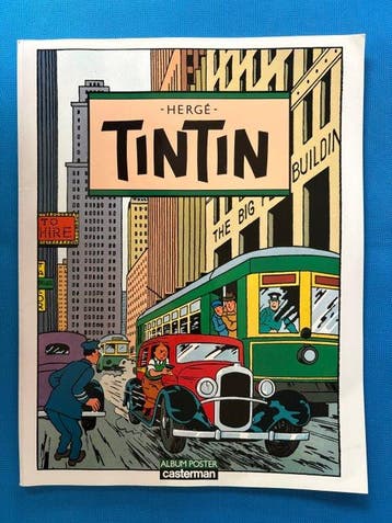 Tintin - Album posters - 21 posters - 1 Album - Eerste druk, Nieuw