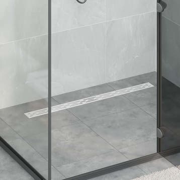 vidaXL Doucheafvoer met Lijndesign Zilver 90 cm Roestvrij, Verzenden, Nieuw