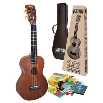 Mahalo MJ2TBRK Java Series Concert Ukulele Pakket, Ophalen of Verzenden, Nieuw
