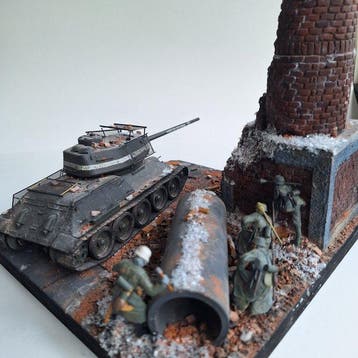 Academy - Diorama T-34/85 & Infanterie - 1940-1950, Nieuw