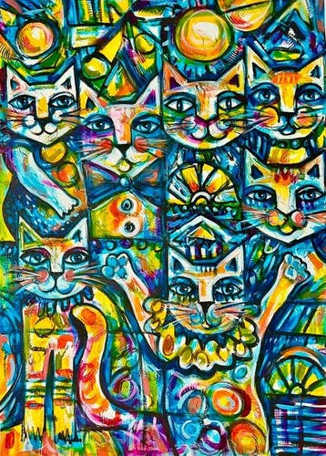 Juan Fernando (XX) - Mosaico Felino