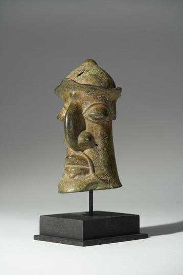 Een bronzen hoofd - Portugees - Benin - Nigeria