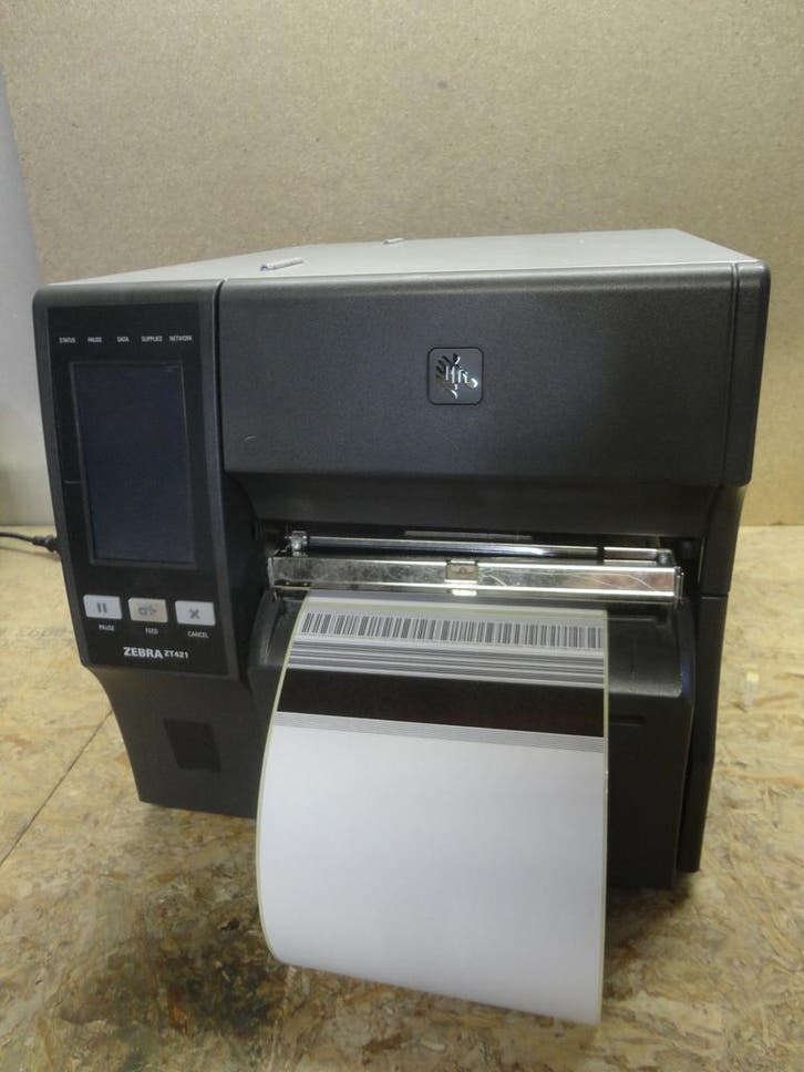 Zebra ZT421 Thermal Label Printer + CUTTER - 300dpi USB &amp;LAN, Computers en Software, Labelprinters, Etiket, Refurbished, Ophalen of Verzenden