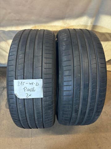 2x Pirelli P-Zero 285/45 R21 Zomerbanden 5,5mm, Ophalen, Gebruikt, 285 mm, 21 inch
