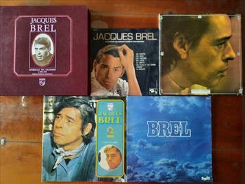 Jacques Brel - 5 x album including 1 x 5 LP box and 1 x, Nieuw in verpakking