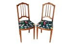 Stoel - Damask katoen - H: 94 cm