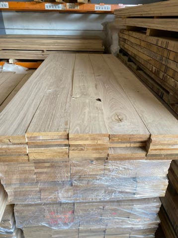 Eiken planken te koop. Geschaafd 200x20 mm. KD, Verzenden, Nieuw, Hout, 20 tot 50 mm