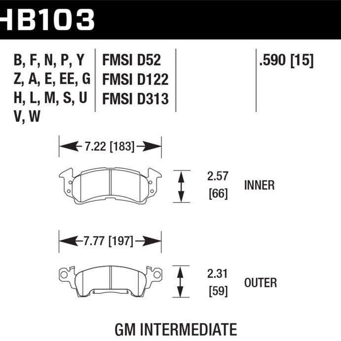 Hawk HP+ Street Brake Pads, Auto-onderdelen, Remmen en Aandrijving, Ophalen of Verzenden