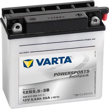 VARTA 12N5.5-3B Powersports Freshpack accu | 506 011 004 |, Ophalen of Verzenden, Nieuw