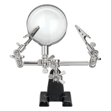 Derde hand met vergrootglas | Goobay (Incl. 2 klemmen), Verzenden, Nieuw