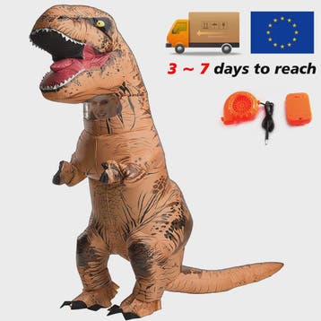 Opblaasbaar T-Rex Dinosaurus Kostuum voor Volwassenen - Hall, Verzenden, Nieuw