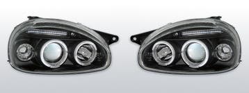 Koplampen Angel Eyes | geschikt voor Opel Corsa B 1993-2000, Verzenden, Nieuw, Opel