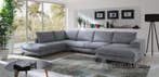 U-Bankstel Stroe - loungebanken - Zilver, Nieuw, 150 cm of meer, Stof, 300 cm of meer