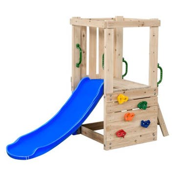 Houten Speeltoestel Mari Small met blauwe glijbaan, Ophalen of Verzenden, Nieuw