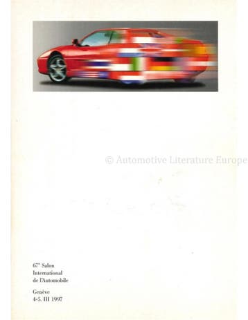 1997 FERRARI GENEVE MOTORSHOW PERSMAP 1156/97, Nieuw, Ferrari, Author