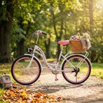 Viking Girls Bike 24 Wit | Onderhoudsvrij | OP=OP, Fietsen en Brommers, Fietsen | Meisjes, 24 inch, Nieuw, Ophalen of Verzenden