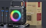 Karaoke Speaker met Microfoon Bluetooth Party LED Speaker, Verzenden, Nieuw
