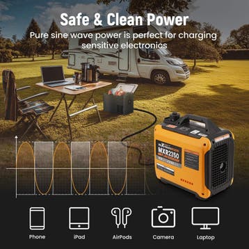 2kW Aggregaat Inverter Generator 58dB – 15kg Draagbaar 23., Verzenden, Nieuw