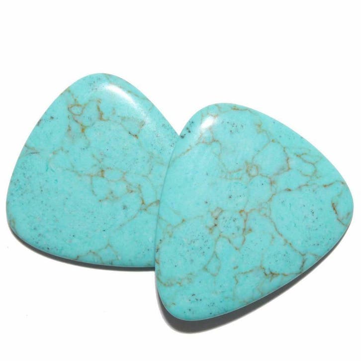 Turqureniet minerale plectrum handgemaakt, Muziek en Instrumenten, Instrumenten | Toebehoren, Elektrische gitaar, Nieuw, Ophalen of Verzenden