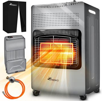Gaskachel - Gasverwarming - 4200W - incl. Gasdrukregelaar en, Verzenden, Zo goed als nieuw