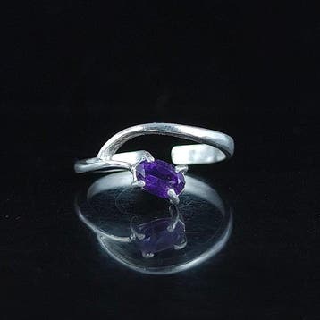 Amethist - Zilver - Ring - Geestelijke verbinding