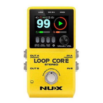 NUX LOOPCST loop pedaal LOOP CORE STEREO, Ophalen of Verzenden, Nieuw