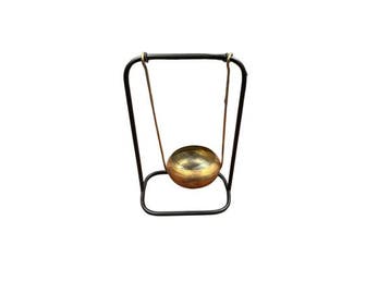 Veiling - Theelichthouder Staal 22X14cm Staal Zwart-Goud, Nieuw