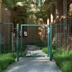 Afsluitbare Stalen Tuinpoort Grijs/Groen – 145 cm, Verzenden, Nieuw