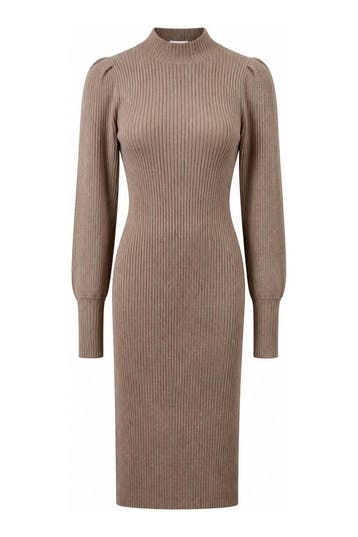 Only Jurk in maat XS Beige, Kleding | Dames, Truien en Vesten, Only, Verzenden, Zo goed als nieuw, Beige
